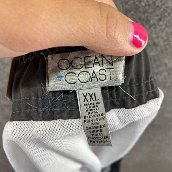 New Ocean & Coast Swim Shorts Men 2XL Gary Striped Drawstring Lined Pockets - Picture 11 of 13